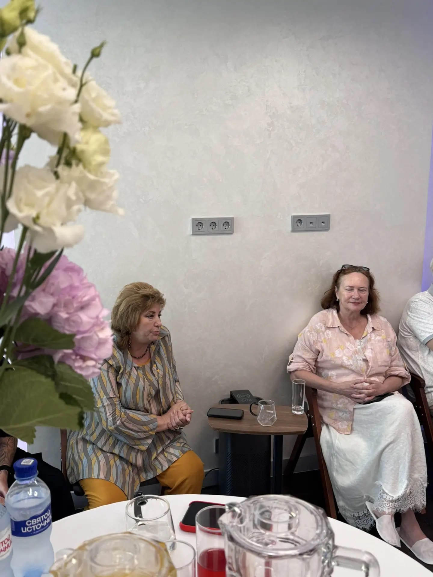 Guests in the salon