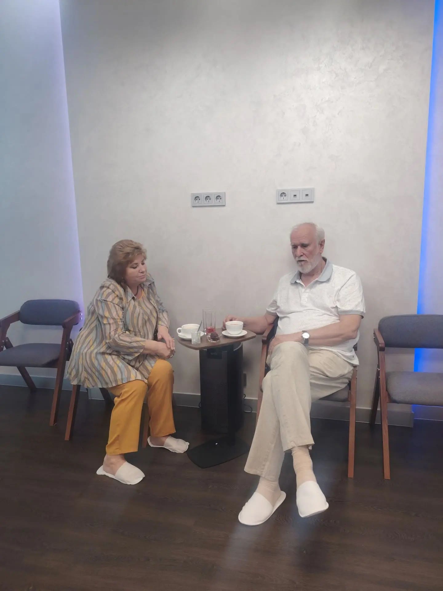 Conversation over tea